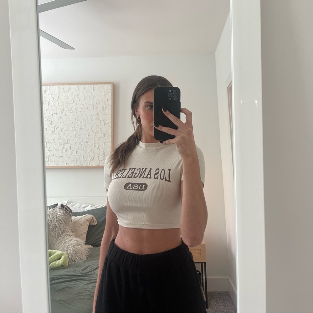 shein Los Angeles baby tee